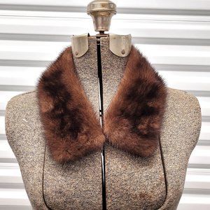 ❌SOLD❌ Vintage 1960s Mink Fur Scarf Wrap Collar Brown